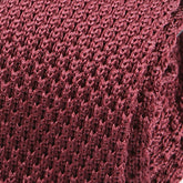 Scarlet Red Silk Knitted Tie - Tie Doctor